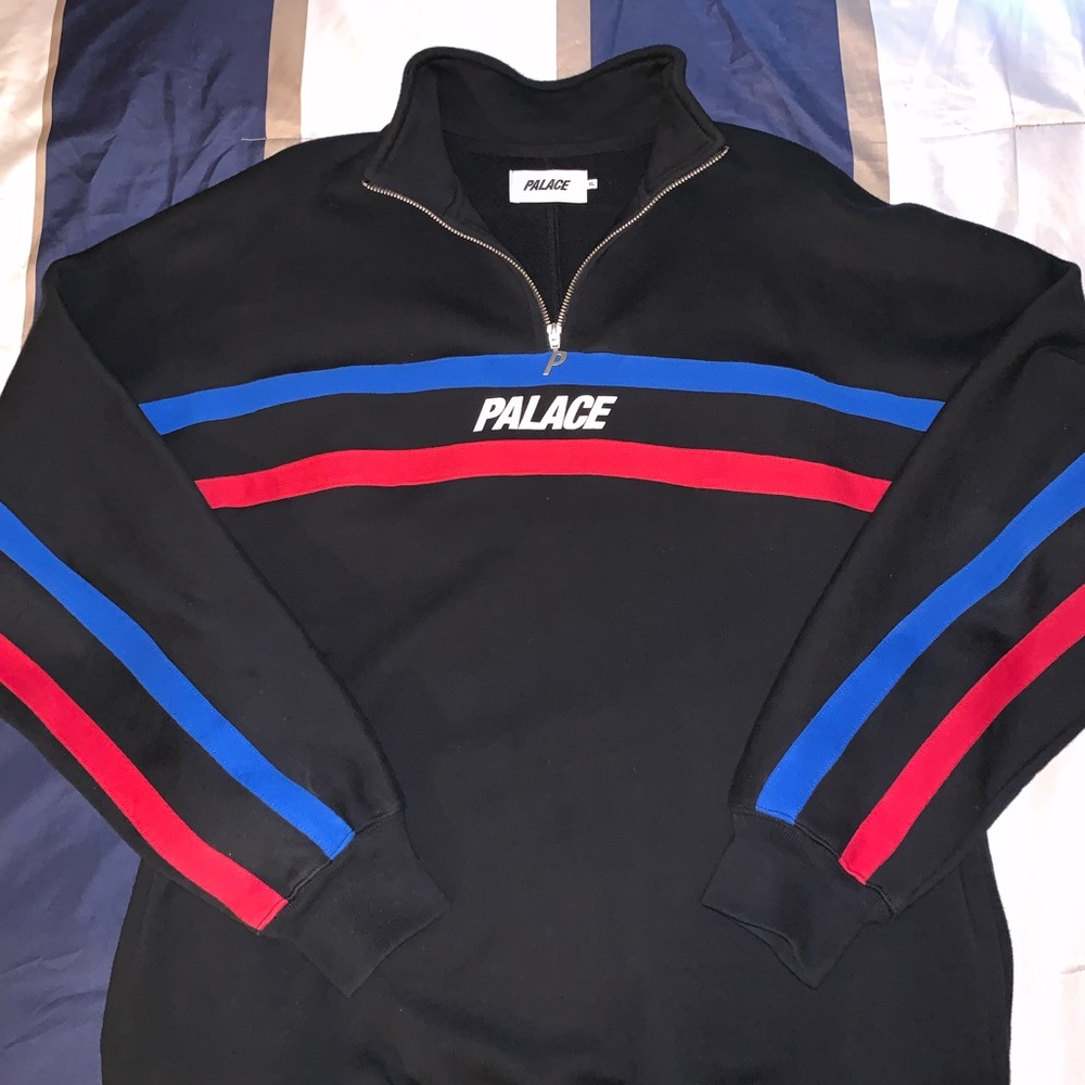 PALACE S-Line 1/4 Zip up Black
